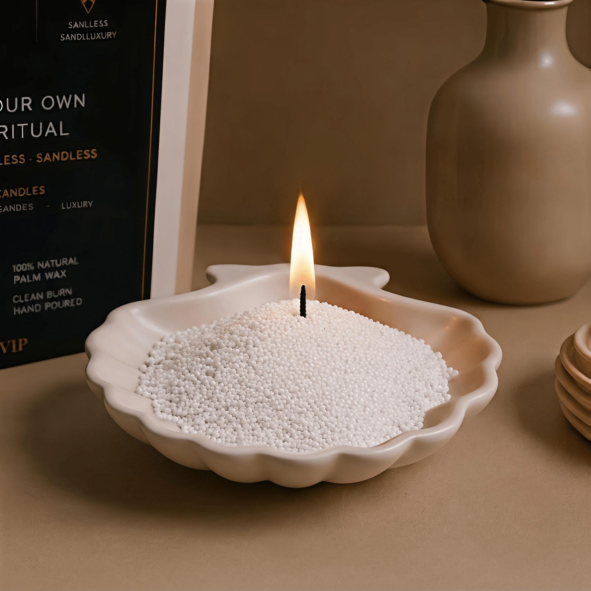Concrete Candle Holder - S A N L U X