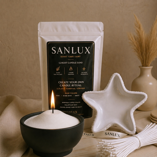 SANLUX Luxury Marble Set – Candle Gift Set with Marble Holder